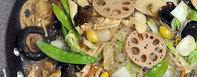 The vegetarian dish known as jai, rhymes with pie, is a popular dish during Chinese New Year. It is also served in monastery dining rooms and at funeral banquets. A large […]